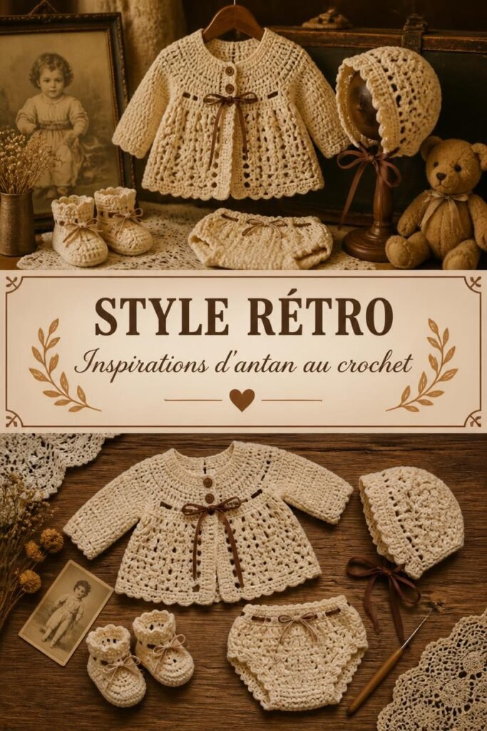 Style rétro au crochet : inspirations d'antan et vêtements vintage pour bébé
